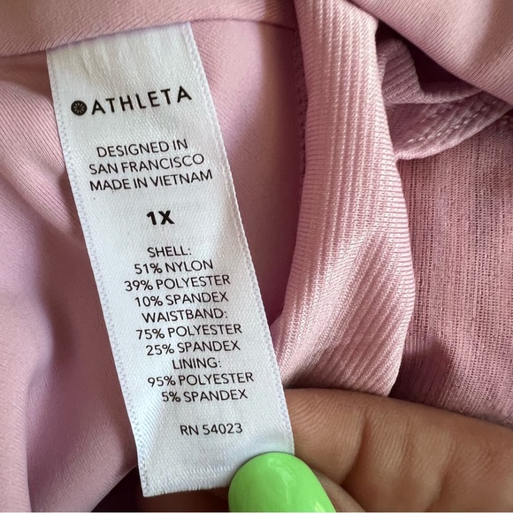 ATHLETA Run With It Shorts Space Dye Begonia pink 3.5" SIZE 1X - Picture 13 of 15